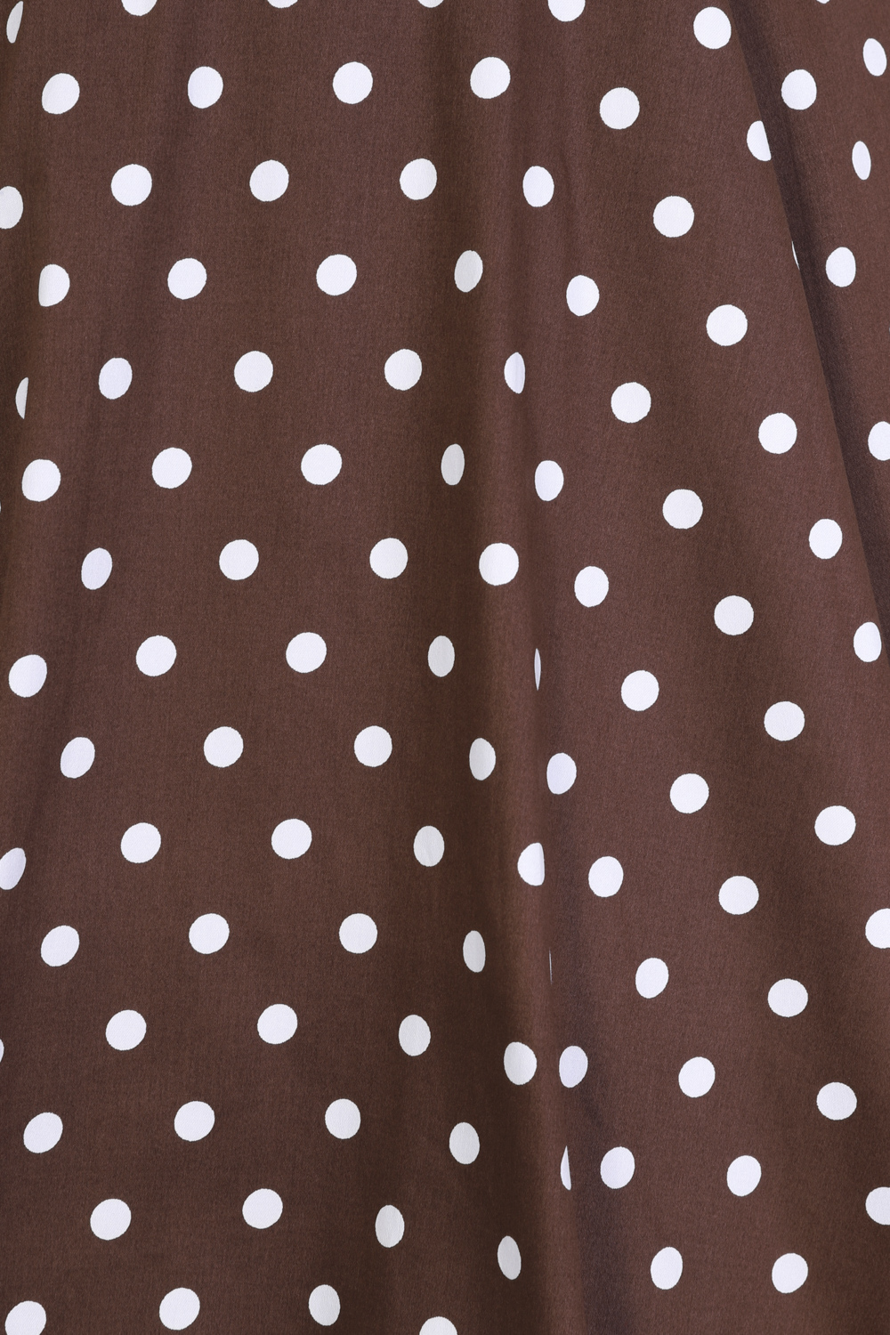 Cindy Polka Dot Swing Dress in Chocolate Brown